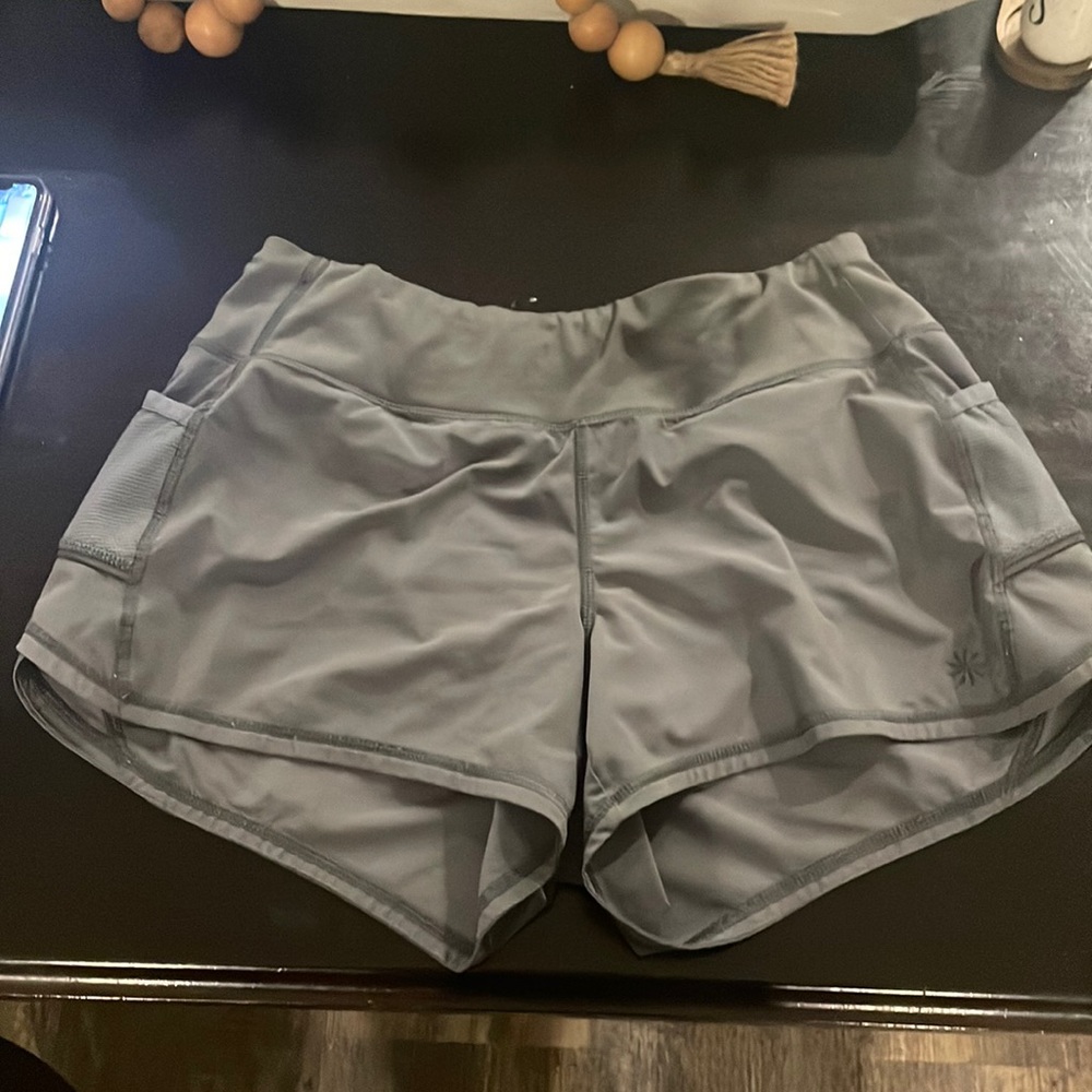 Gray athletic shorts